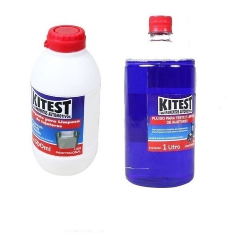 Kit Detergente + Fluido Limpeza De Injetores Kitest