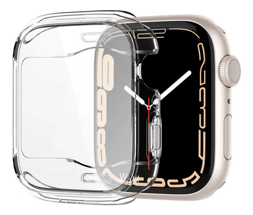 Capa Spigen Ultra Hybrid Clear Para Apple Watch S7 45mm