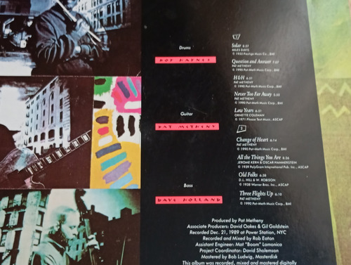 Disco Acetato Lp Question And Answer Pat Metheny (Usado)
