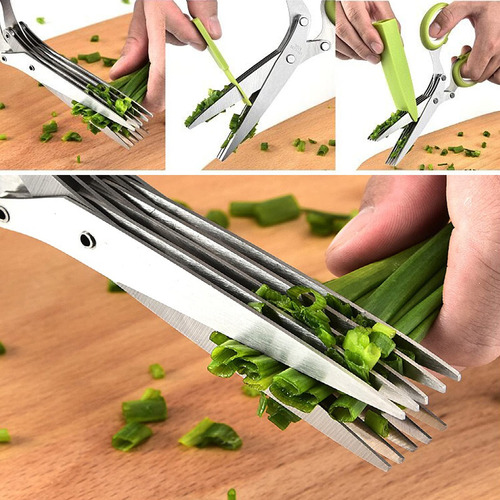 Paquete De 2 Tijeras Para Hierbas Con 5 Cuchillas