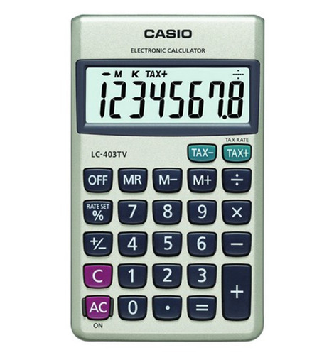 Imagen 1 de 1 de Calculadoras De Bolsillo Casio Lc-403