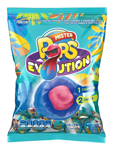 Chupetin Mr Pops Evolution Halloween Oracupops 432gr 