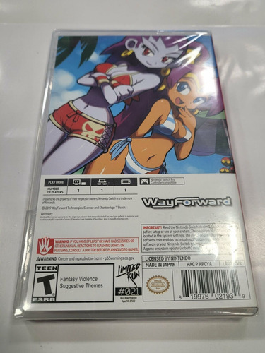 Shantae And The Pirate's Curse De Nintendo Switch (sellado) (Usado)