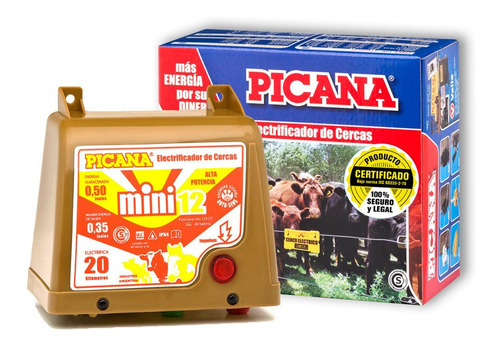 Electrificador Picana® Mini  12 - 12 V./20 Km Para Ganado