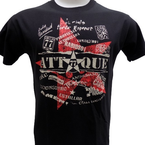 Remeras De Attaque 77 Varios Modelos Rockería Que Sea Rock 