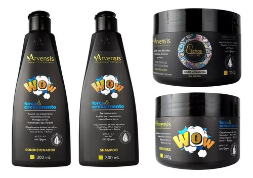 Kit Arvensis Força E Crescimento Wow + Geleia Suave 250g