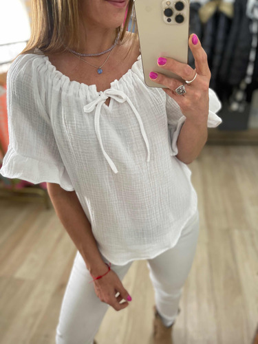 Blusa Paisana Manga 3/4 The Big Shop