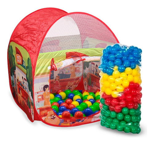 Barraca Infantil Pet Shop 75x75cm C/ 50 Bolinhas Resistentes