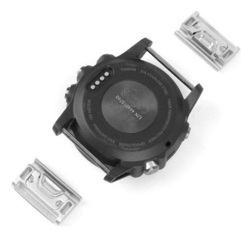 Correa De Reloj Conector Metálico De Liberación Plata