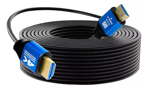 Cable Hdmi 4k Macho 15m Slim Company Para Laptop Tv Pc Monitor Video