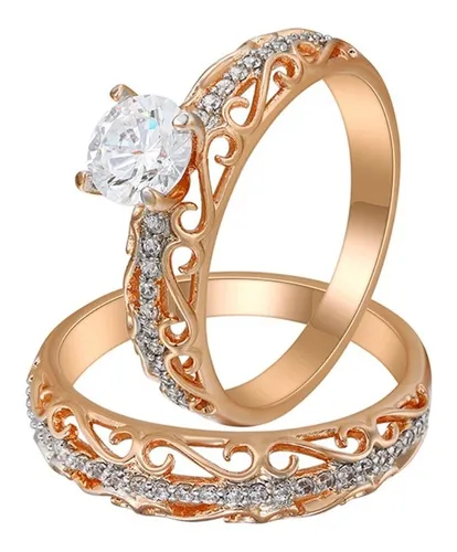 Anillo doble oro hotsell