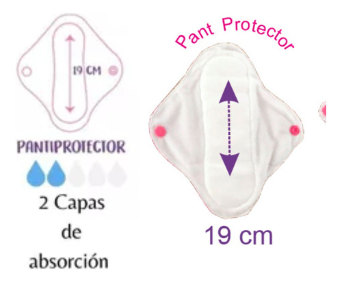 10 Pantiprotectores De Tela+ Detergente + Bolsa Impermeable