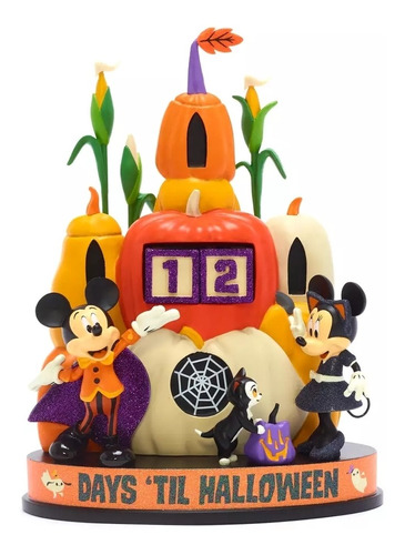 Disney Calendario  Mickey Y Minnie Mouse  Halloween 2021