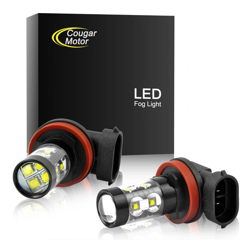 Imagen 1 de 7 de Cougar Motor H11 H8 Cree - Bombillas Led Antiniebla (30 W, 5