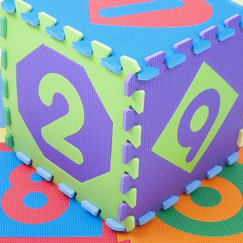 Imagen 2 de 5 de Piso Goma Eva Bebes Multieva Numeros/formas 93194