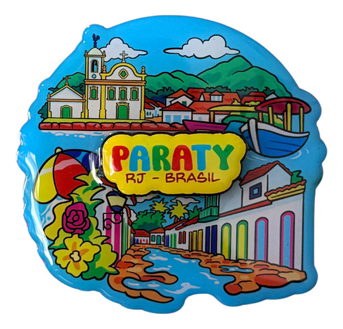Ímã Paraty Rj Cenários - Ímã De Geladeira Mdf Duplo Epóxi