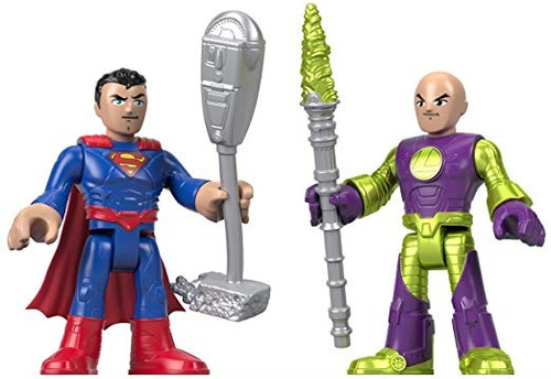 Fisher-price Imaginext Dc Super Friends, Superman Y Lex Luth