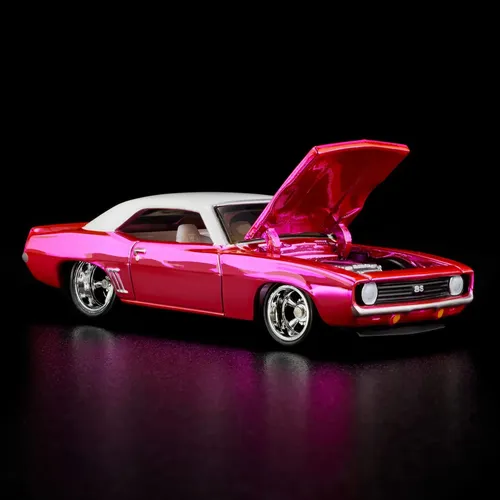 Hot Wheels Rlc 1969 Chevy Camaro Ss Red Line Club Pink Car