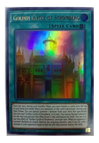 golden castle stromberg yugioh card BLRR-EN010 1st Ed of Secret Rare Battles of Legend: Relentless Revenge Yu-Gi-Oh Single Card: Buy Online at Best Price in UAE may be 1st or Unlimited Edition Yu-Gi-Oh Golden Castle of Stromberg