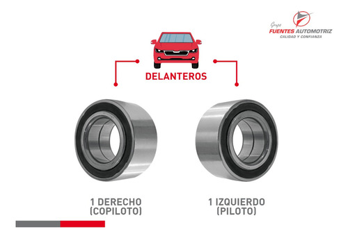 Jgo 2 Baleros Dobles Delantero Mitsubishi Diamante 2003 2004