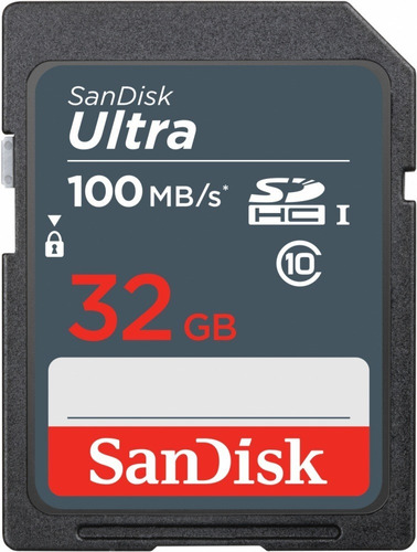 Imagen 1 de 4 de Memoria Sd Sandisk Ultra 32gb Clase-10 Sdsdunr-032g-gn6in