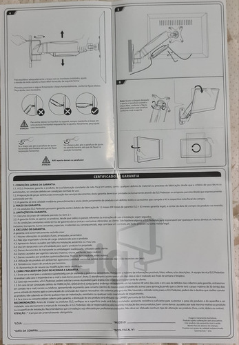 Suporte De Parede Elg F410 Para 17 A 34 De 2kg A 9kg Preto (Usado)