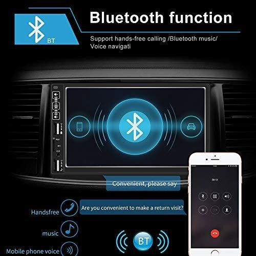 Estereo Doble Din Vehiculo Pantalla Tactil Bluetooth 7