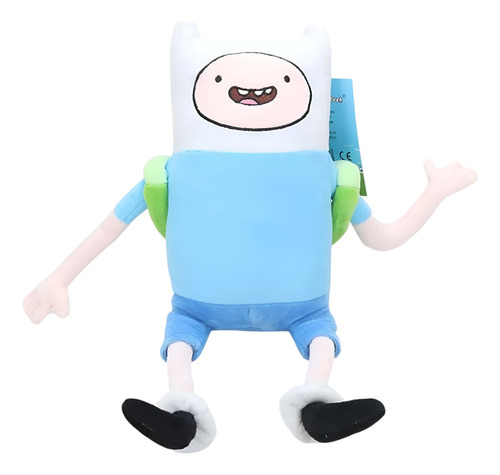 Jazwares Adventure Time Finn - Peluche De 10 Pulgadas Color Negro