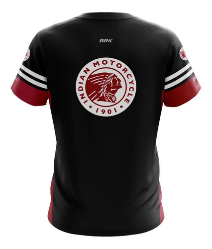 Imagem 2 de 3 de Camiseta Indian Casual 01 Brk Motociclismo 50+ Uv