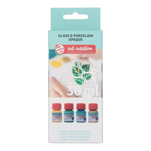 Talens Set 4 Pinturas Para Porcelana Botánicos Opaco 30 Ml