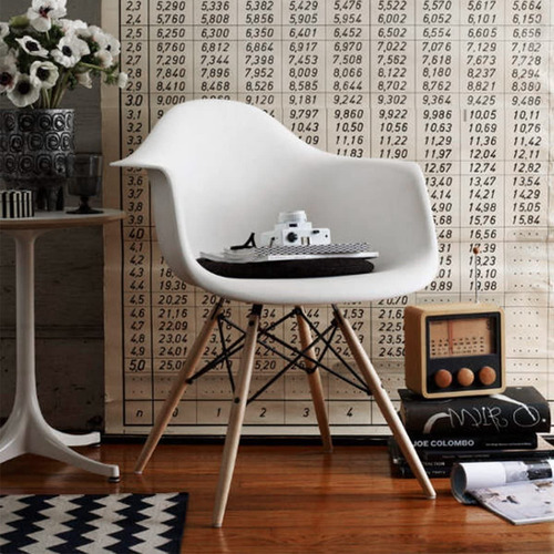 Imagen 5 de 7 de Set De 2 Silla De Comedor Home Office Kohler Eames Blanca