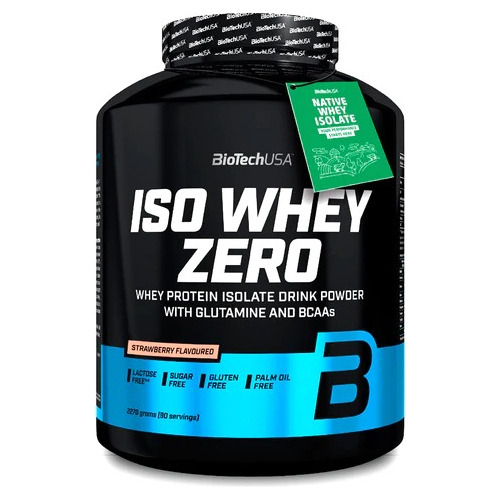 Iso Whey Zero Proteínas Biotech Sabor Frutilla 5lbs