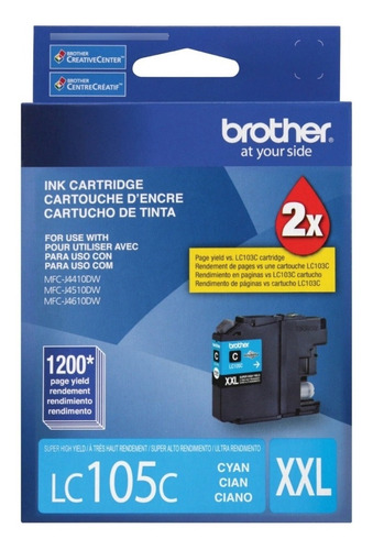 Cartucho Brother Lc105 Cyan Magenta Amarillo Original J6920