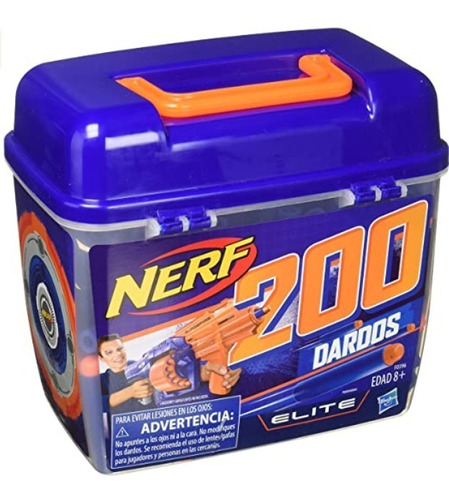 Nerf Cubeta 200 Dardos Elite