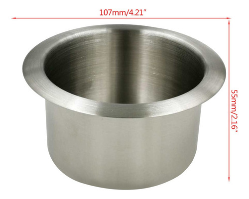 L . 1 Portavasos De Acero Inoxidable Para Vasos Marinos,