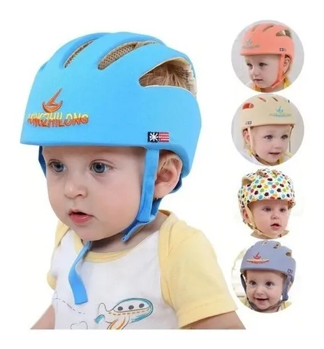 Casco Protector Bebe Anti Golpes Ajustable Colores