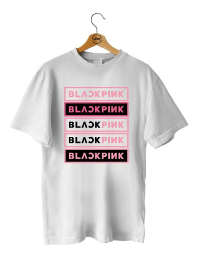 Polera Black Pink K-pop #2 Blanca