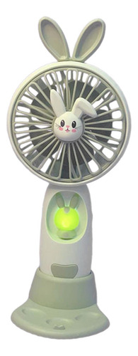 Ventilador De Mano Silencioso Usb Recargable Mini Verde