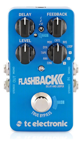 Pedal Delay Guitarra Tc Electronic Flashback 2 Color Azul