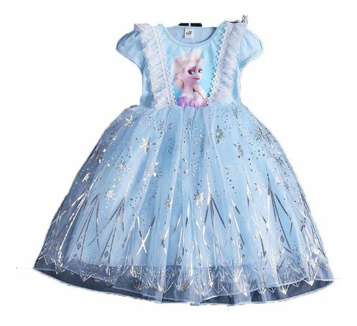 Vestido Fiesta Frozen Disney Official Niña Moda Dulce