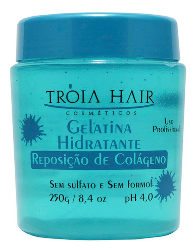 Gelatina Capilar Repositor De Colagenos Tróia Hair 250gr