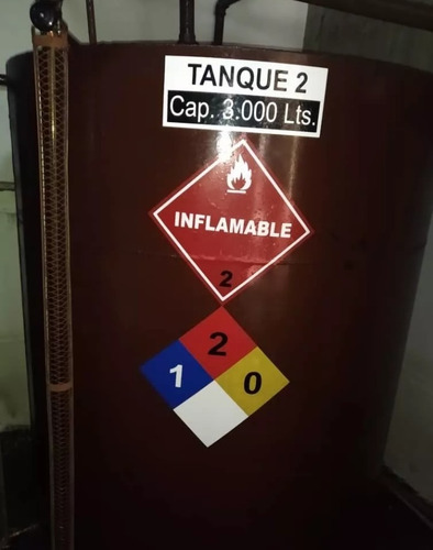 Rombos Nfpa Calcomanías Para Tanques De Gasoil Y Mas
