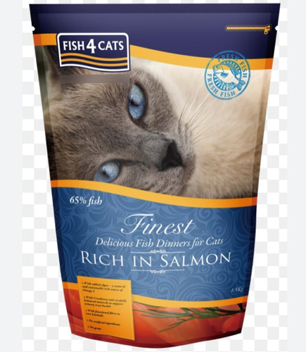 Fish 4 Cat Premium Alimento Para Gatitos Adultos