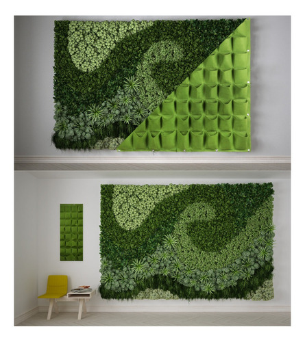 Imagen 8 de 9 de Jardín Vertical De Geotextil. 6 Bolsas. Huerto Y Muro Verde
