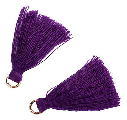 2 X 100 Piezas Colgante De Borlas De Hilo Sedoso Mini Flecos