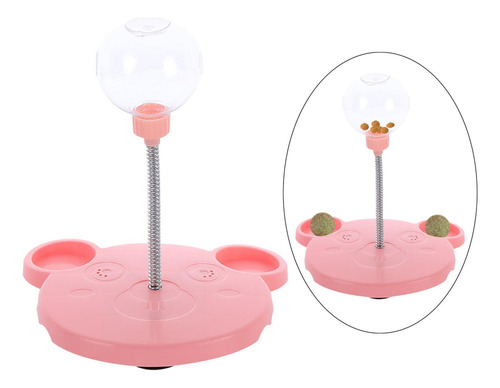Hjq Juguete De Cámara Lenta For Perro Y Gato, Oso Rosa