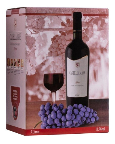 Vinho Merlot Castellamare Bag-in-box 5 L