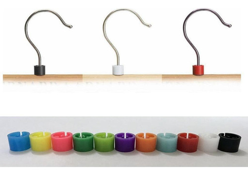 Marcadores de tamaño para colgar en blanco, 300 unidades/bolsa, color negro