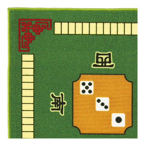Tapete De Mahjong Resistente Al Deslizamiento Y Verde
