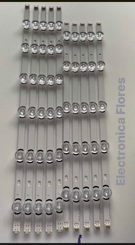 Imagen 2 de 4 de Kit 10 Tiras Leds LG 50lb6100, 50lb5800